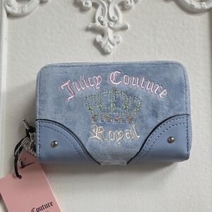 Juicy Couture Light Blue Embroidered Wallet